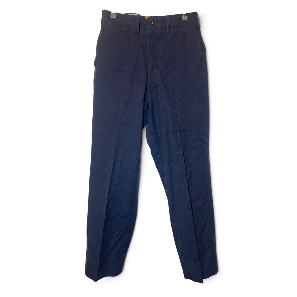 Vintage 1949 USAF Wool Serge Trousers Oberman and Company Blue 30x29 Military